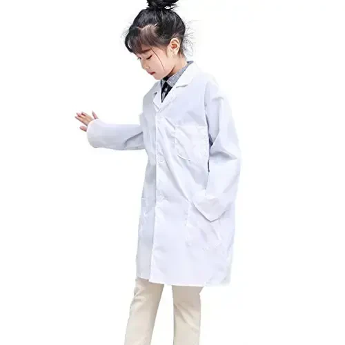 Unisex Kids Lab Coat Scientists Career Day Costume Halloween Pretent Dress-up Role Play Set - 4