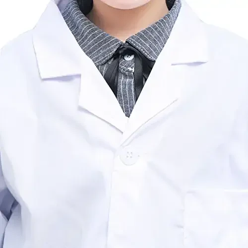 Unisex Kids Lab Coat Scientists Career Day Costume Halloween Pretent Dress-up Role Play Set - 6