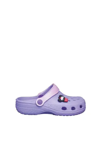 Unisex Kids Sandal-lilac pink with emoji 