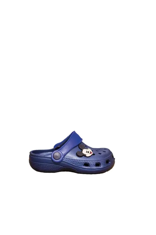 Unisex Kids Sandal-navy blue emoji - AKINAL BELLA