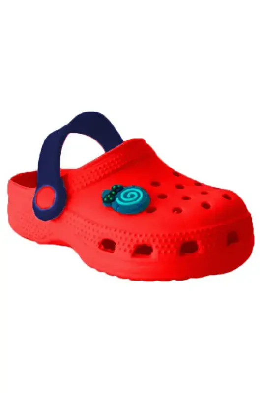 Unisex Kids Sandal-red navy emoji - Modazone
