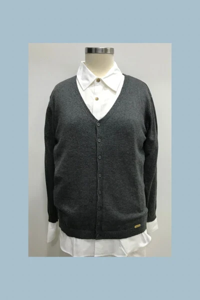 UNISEX KIDS V-NECK SWEATER SCHOOL CARDIGAN - Modazone