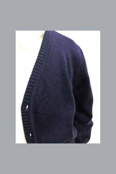 UNISEX KIDS V-NECK SWEATER SCHOOL CARIGAN - 6