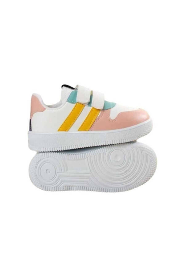 Unisex Kids Velcro Comfortable Daily Sneaker Sports Shoes - 3