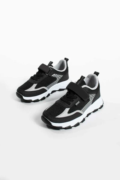 Unisex Kids Velcro Elastic Comfortable Daily Sneaker anorak Sport Shoes lightweight poly sole - 12