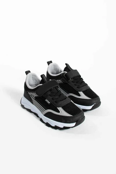 Unisex Kids Velcro Elastic Comfortable Daily Sneaker anorak Sport Shoes lightweight poly sole - 5