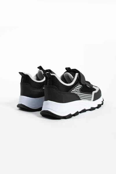 Unisex Kids Velcro Elastic Comfortable Daily Sneaker anorak Sport Shoes lightweight poly sole - 7