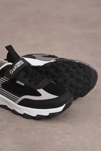 Unisex Kids Velcro Elastic Comfortable Daily Sneaker anorak Sport Shoes lightweight poly sole - 2