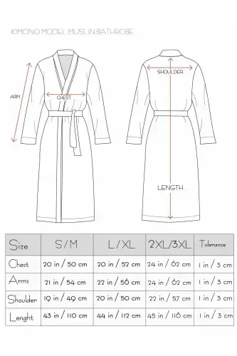 Unisex Kimono 4 Layer Muslin Bathrobe-BURGUNDY - 8
