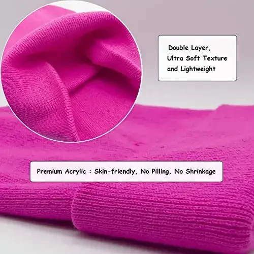 Unisex Knit Soft Warm Cuffed Beanie Hat Winter Camo Hats for Men Women - 5