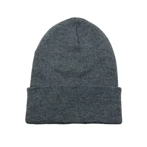 Unisex Knit Soft Warm Cuffed Beanie Hat Winter Camo Hats for Men Women - 3