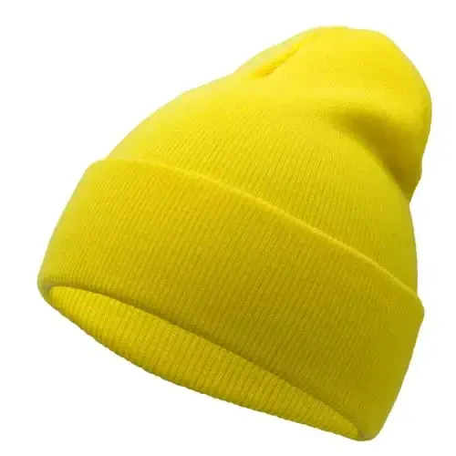 Unisex Knit Soft Warm Cuffed Beanie Hat Winter Camo Hats for Men Women - 1
