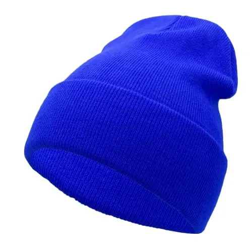 Unisex Knit Soft Warm Cuffed Beanie Hat Winter Camo Hats for Men Women 