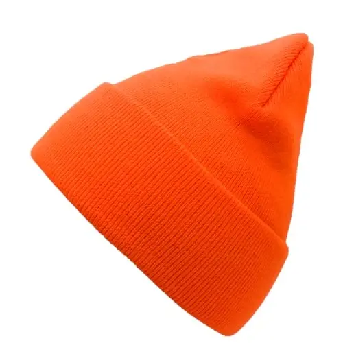 Unisex Knit Soft Warm Cuffed Beanie Hat Winter Camo Hats for Men Women - 2