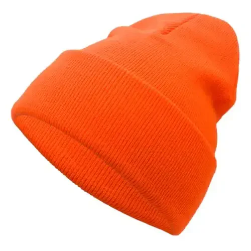 Unisex Knit Soft Warm Cuffed Beanie Hat Winter Camo Hats for Men Women - 1