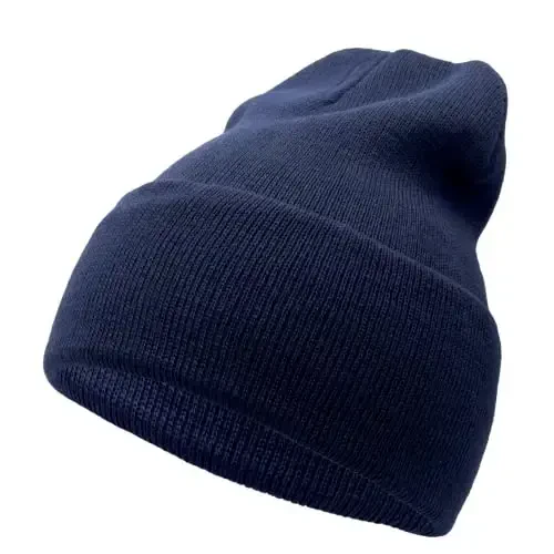 Unisex Knit Soft Warm Cuffed Beanie Hat Winter Camo Hats for Men Women - 1