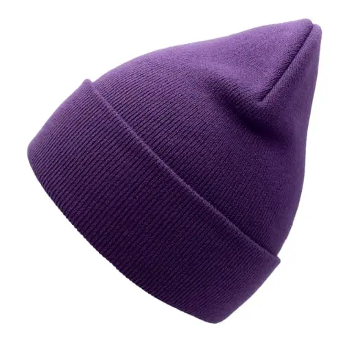 Unisex Knit Soft Warm Cuffed Beanie Hat Winter Camo Hats for Men Women - 2