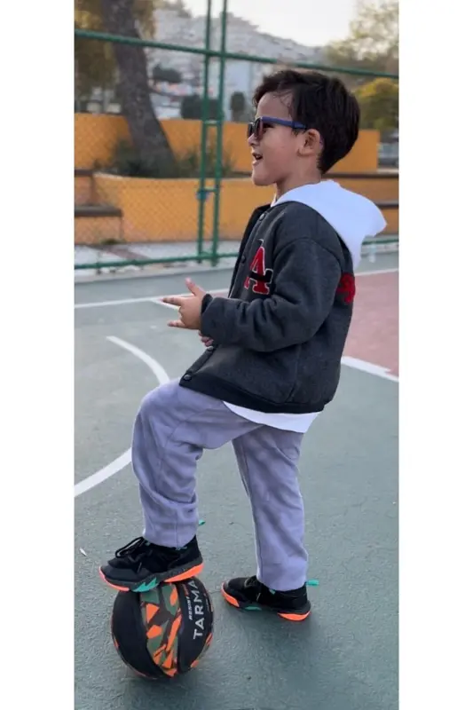 Unisex Çocuk Kolej Ceketi Okul Spor Mevsimlik Mont - 2