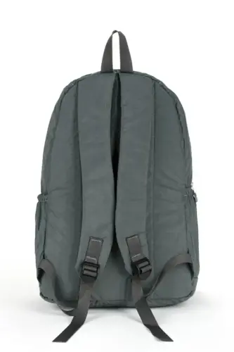 Unisex Krinkıl Su Geçirmez Kumaş Büyük Boy Çok Gözlü Okul ve Seyahat Sırt Çantası cty-lbn-101-Antrasit - 3