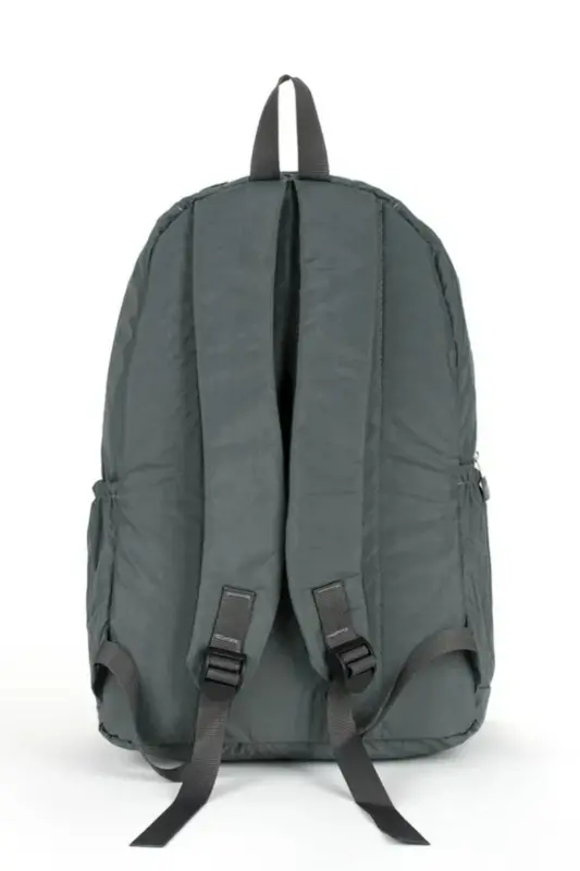 Unisex Krinkıl Su Geçirmez Kumaş Büyük Boy Çok Gözlü Okul ve Seyahat Sırt Çantası cty-lbn-101-Antrasit - 3