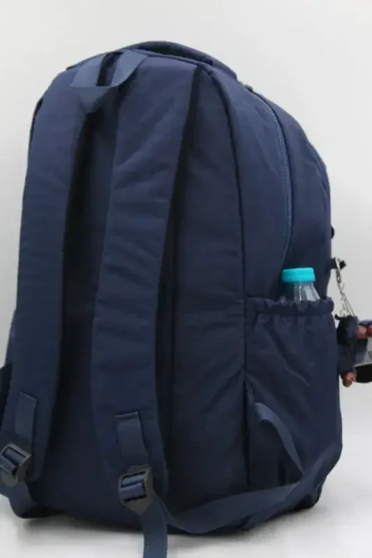 Unisex Krinkıl Suv oʻtkazmaydigan mato Katta hajmli koʻp choʻntakli maktab va sayohat ryukzaki cty-lbn-101-koʻk - 4