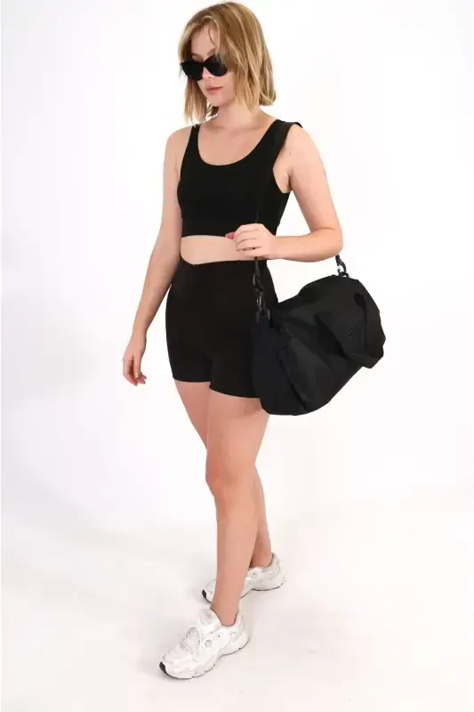 Unisex Kundalik Foydalanish Uchun Qo'l, El va Yelkada Ko'tariladigan Sport Sayohat Fitness Sumkasi Gym Bag - 8