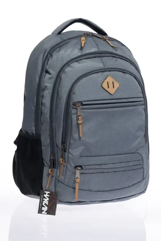 Unisex Kundalik Maktab Sayohat Ryukzaki Gk19 Kulrang-KULRANG - 1