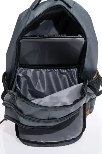 Unisex Kundalik Maktab Sayohat Ryukzaki Gk19 Kulrang-KULRANG - 6