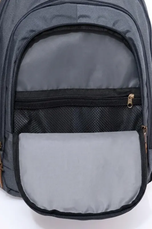 Unisex Kundalik Maktab Sayohat Ryukzaki Gk19 Kulrang-KULRANG - 5