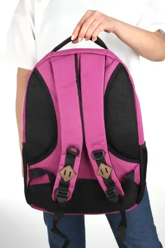 Unisex Kundalik Maktab Sayohat Ryukzaki Gk19 Lila-LILA - 5