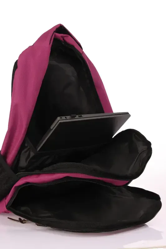 Unisex Kundalik Maktab Sayohat Ryukzaki Gk19 Lila-LILA - 6