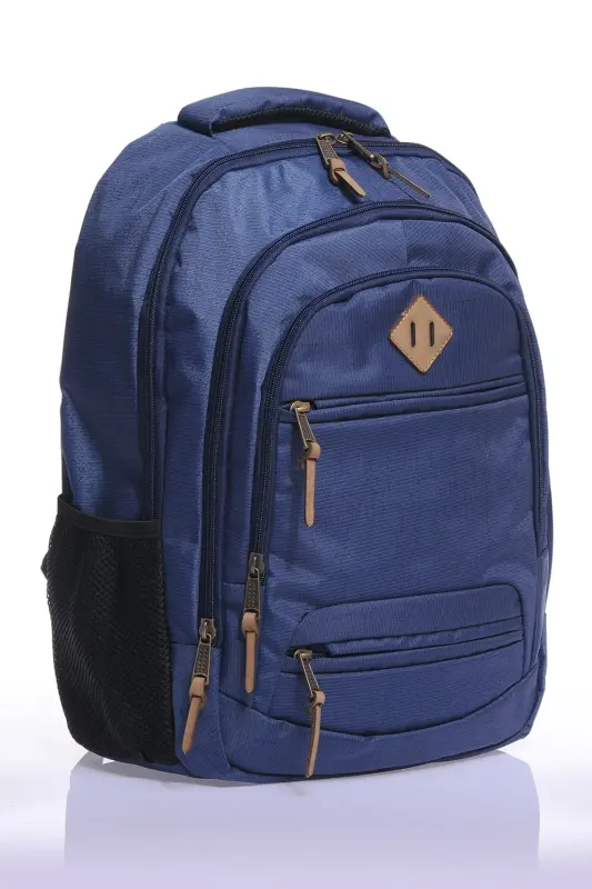 Unisex Kundalik Maktab Sayohat Ryukzaki Gk19 To'q ko'k-TO'Q KO'K - 1