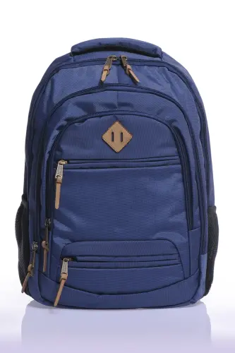 Unisex Kundalik Maktab Sayohat Ryukzaki Gk19 To'q ko'k-TO'Q KO'K - BY HAKAN (1)