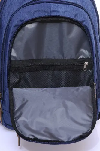Unisex Kundalik Maktab Sayohat Ryukzaki Gk19 To'q ko'k-TO'Q KO'K - 4