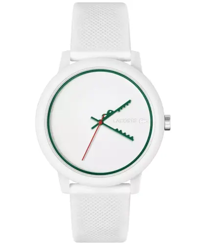 Unisex L.12.12 White Silicone Strap Watch 42mm - 1