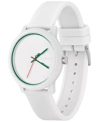 Unisex L.12.12 White Silicone Strap Watch 42mm - 3