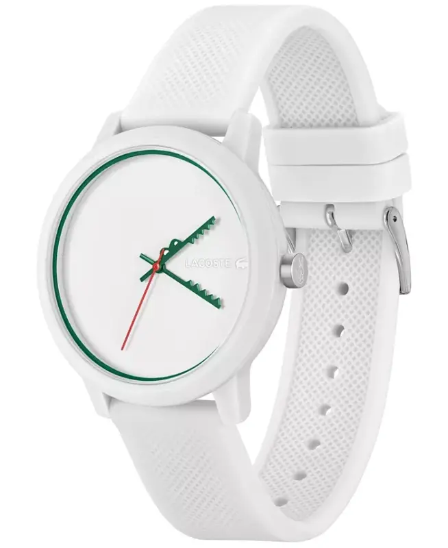 Unisex L.12.12 White Silicone Strap Watch 42mm - 3