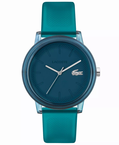 Unisex L.12.12 Quartz Blue Semi-Transparent Silicone Strap Watch 42mm Blue - 1