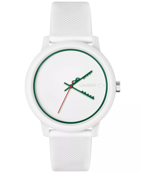 Unisex L.12.12 White Silicone Strap Watch 42mm White - 1