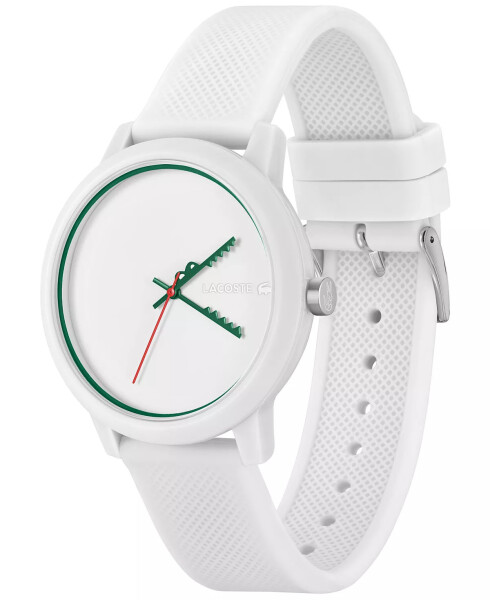 Unisex L.12.12 White Silicone Strap Watch 42mm White - 3