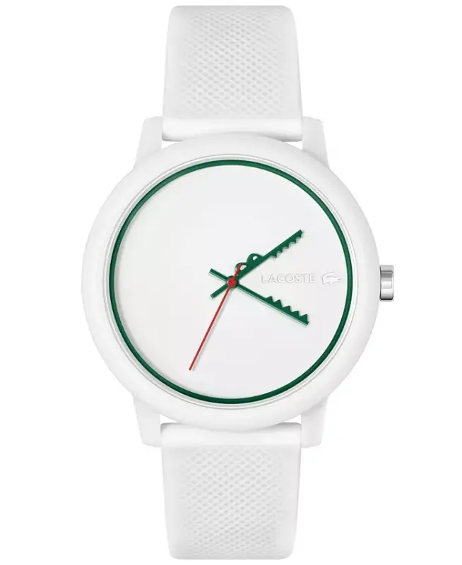 Unisex L.12.12 White Silikon Tasma Soati 42mm - 1