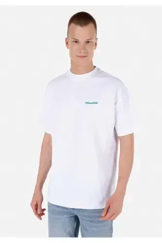 Unisex Lilseb shiori bilan oq futbolka - 5