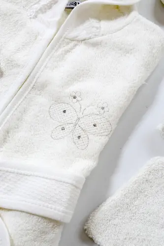 Unisex Lyuksemburg Chaqaloq Xalat To'plami Sochiq To'plami 100% Paxta Mato 0-2 Yosh STL6527 - 5