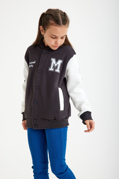 Unisex M Embroidery Bomber Children College Jacket FS College Jacket - 4