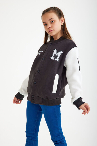 Unisex M Embroidery Bomber Children College Jacket FS College Jacket - 5