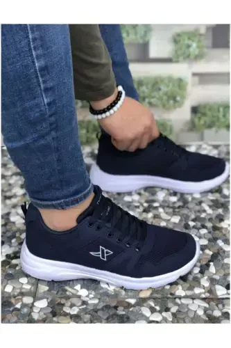 Unisex Navy Orthopedic Lightweight Casual Summer Hiking Running Sports Shoes - 3