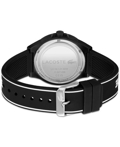 Unisex NeoCroc Black Silicone Strap Watch 43mm Black - 3