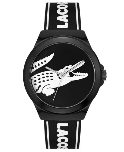 Unisex NeoCroc Black Silicone Strap Watch 43mm-Black - 1
