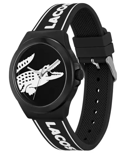 Unisex NeoCroc Black Silicone Strap Watch 43mm-Black - 2