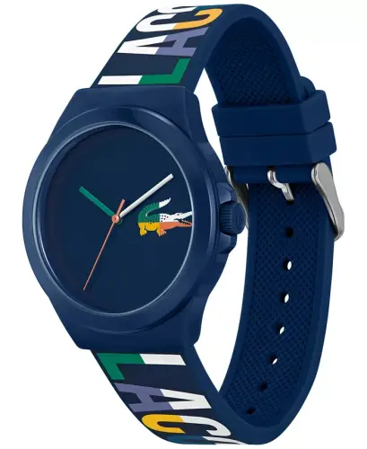 Unisex NeoCroc Navy Silikon Tasmali Soat 43mm-Navy - 2